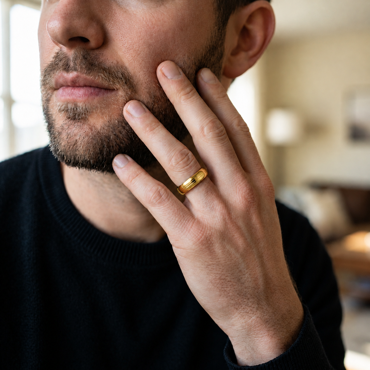 Thin Grooved - Yellow Gold - Plain