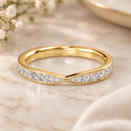 Intersect - Round - Yellow Gold - Pavé