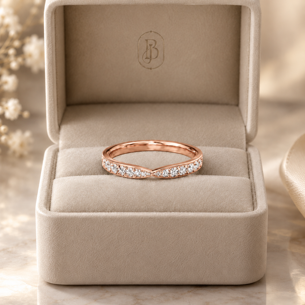 Intersect - Round - Rose Gold - Pavé