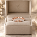 Intersect - Round - Rose Gold - Pavé