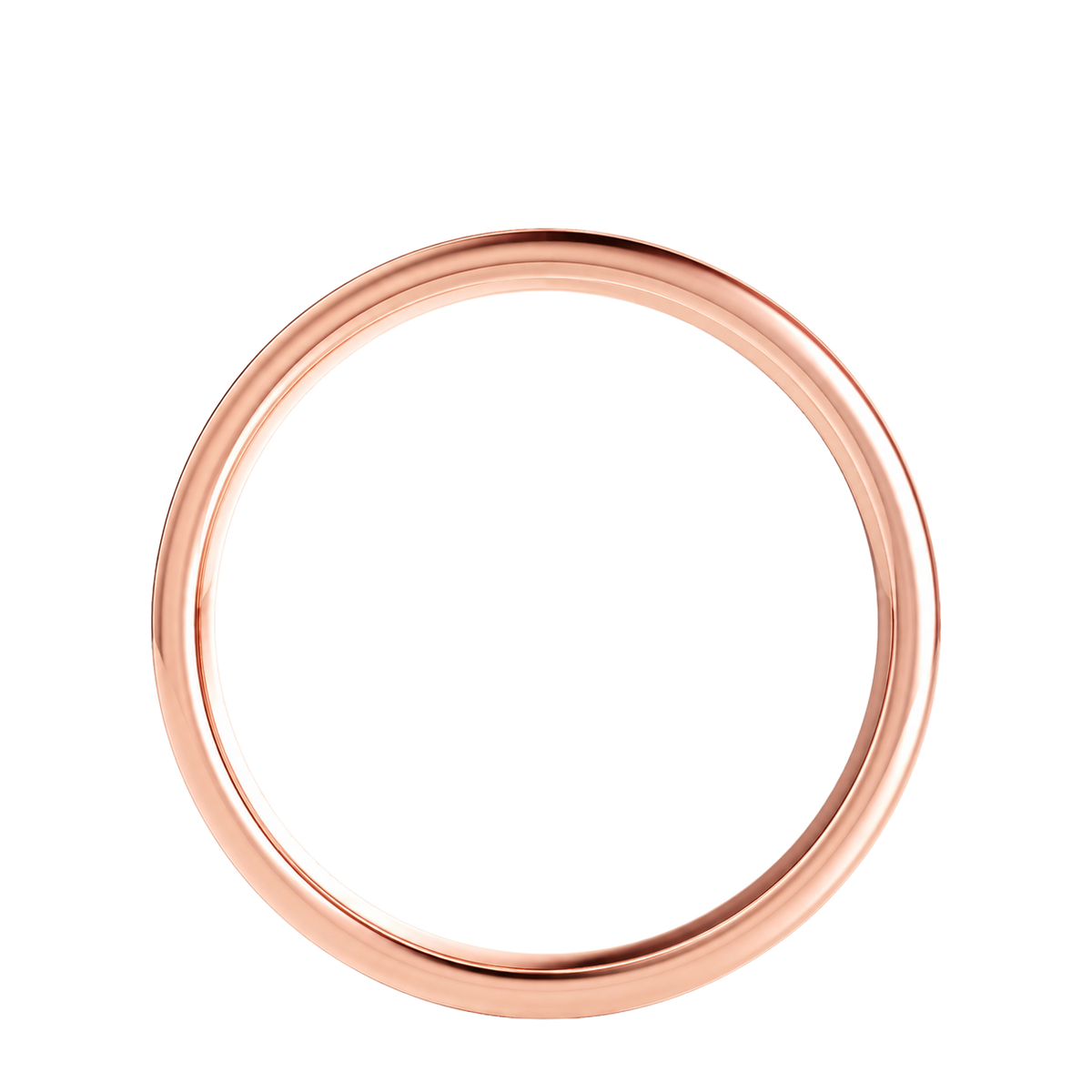 Double Grooved - Rose Gold - Brushed