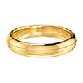 Thin Grooved - Yellow Gold - Plain