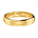 Thin Grooved - Yellow Gold - Plain