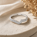 Wave - Round - White Gold - Pavé