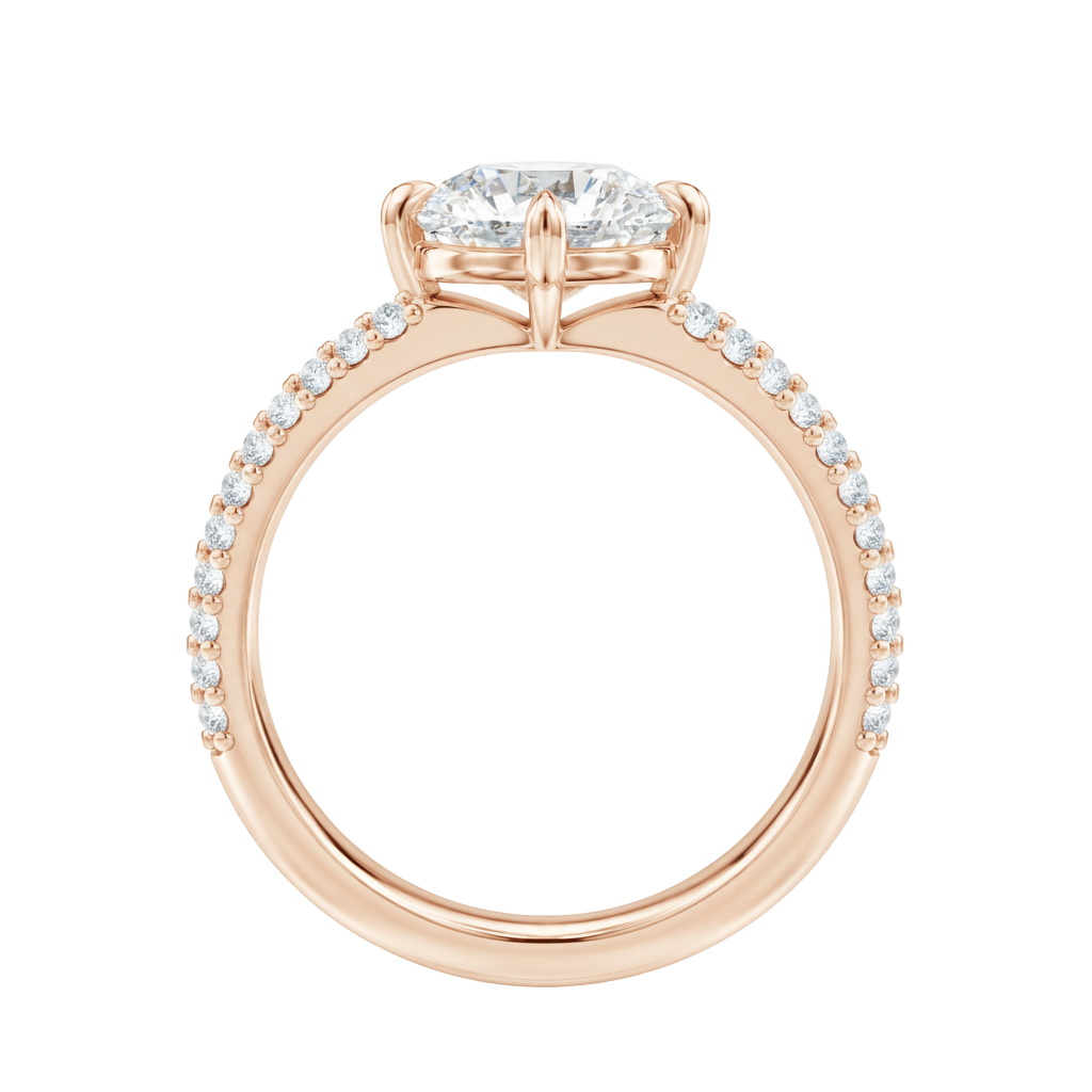 Blaire - Pear - Rose Gold - Pavé