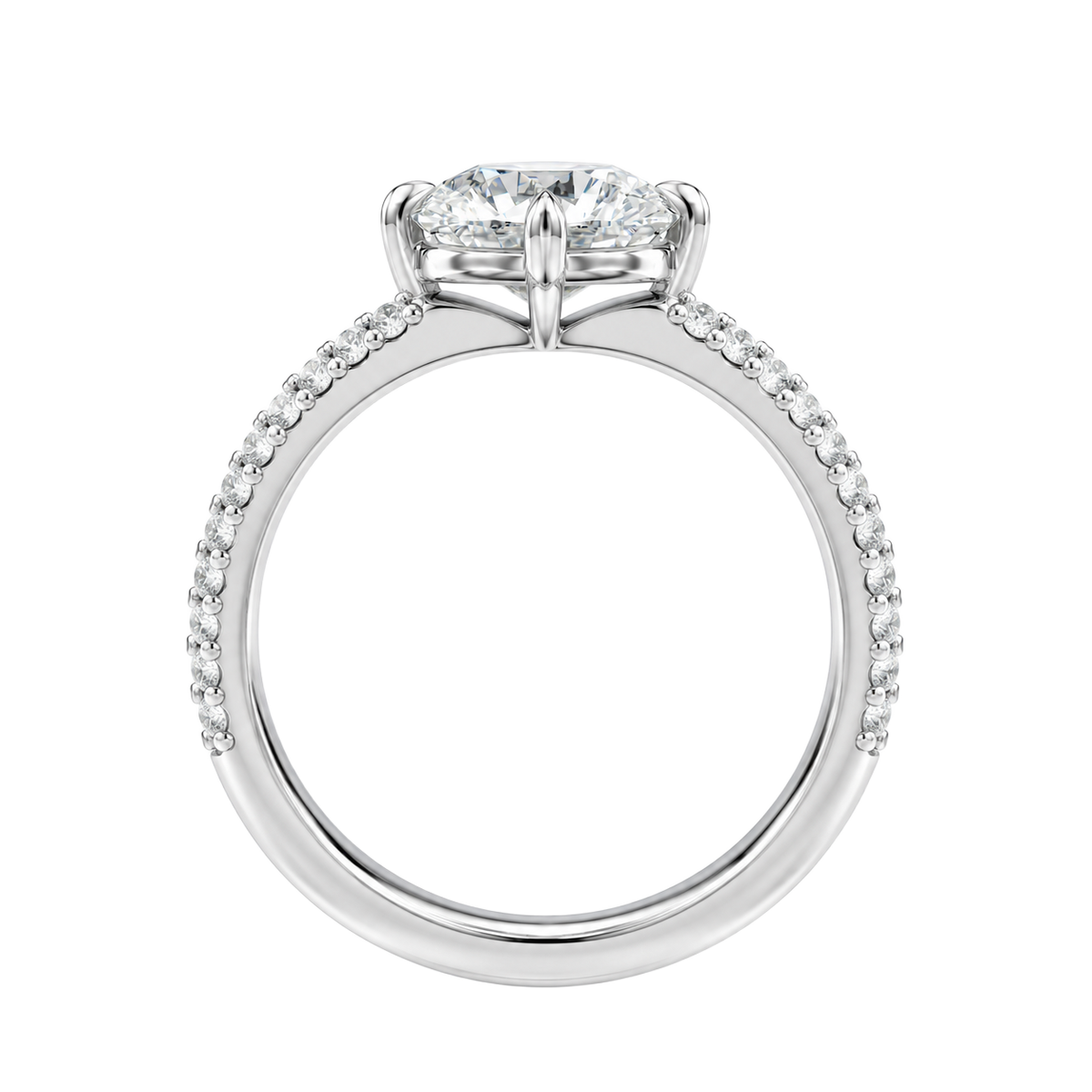 Blaire - Pear - White Gold - Pavé