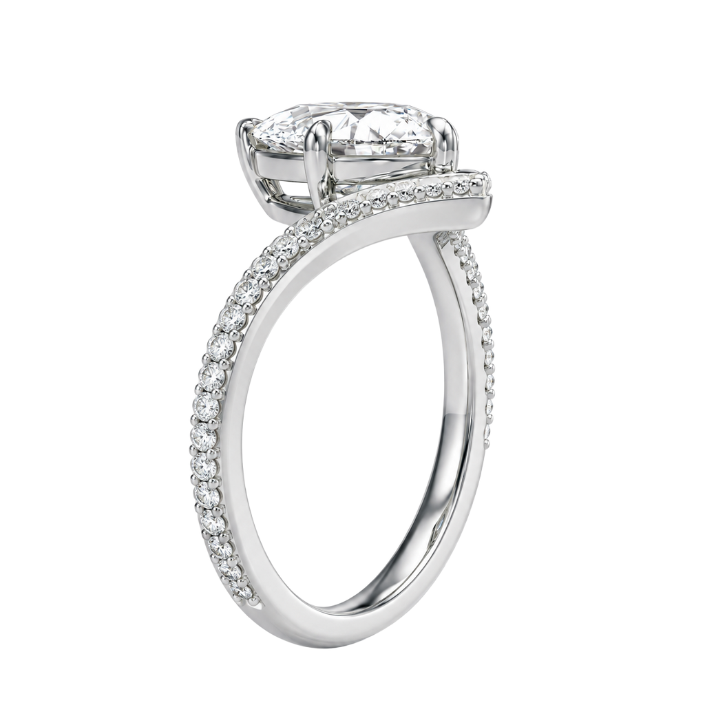 Blaire - Pear - Platinum - Pavé