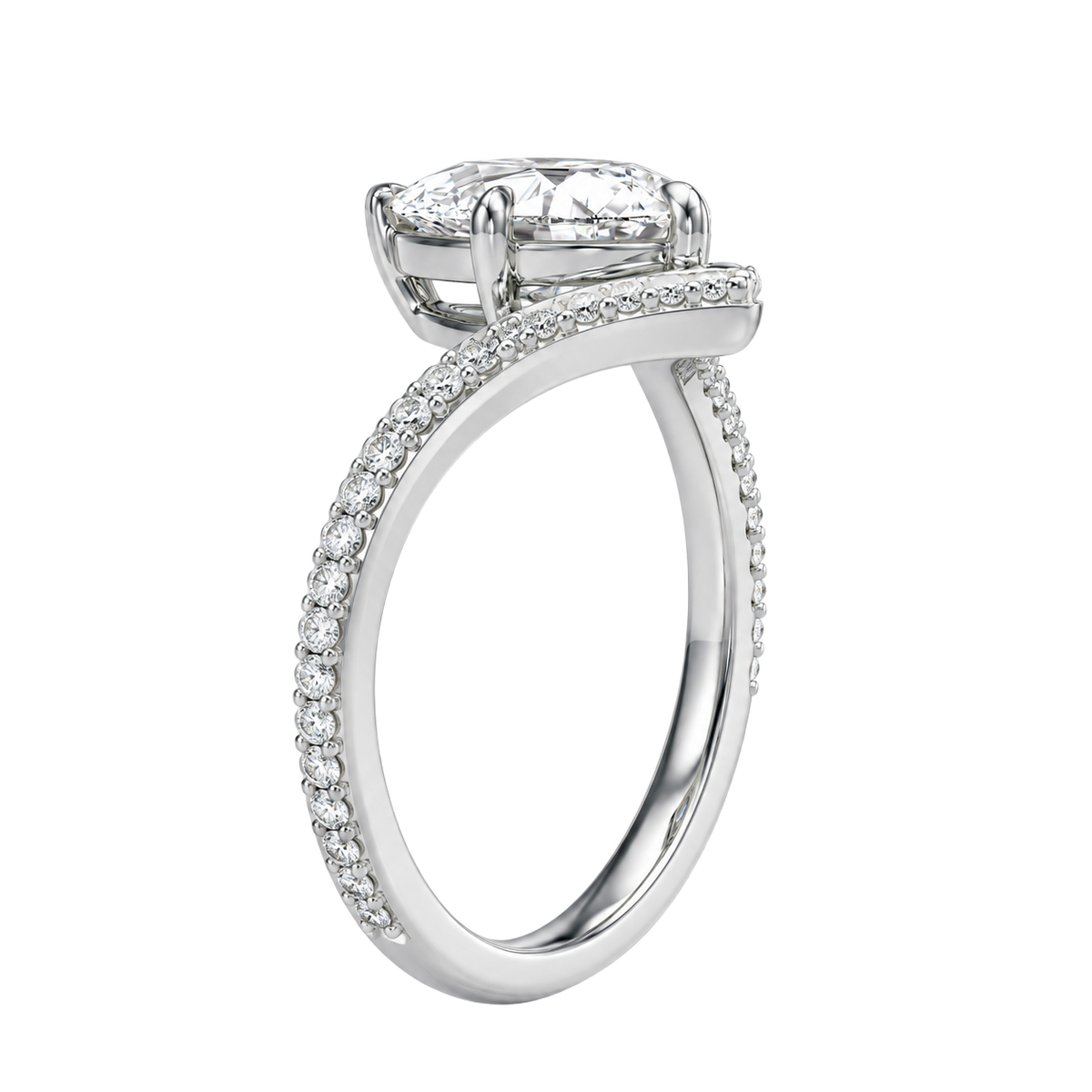 Blaire - Pear - Platinum - Pavé