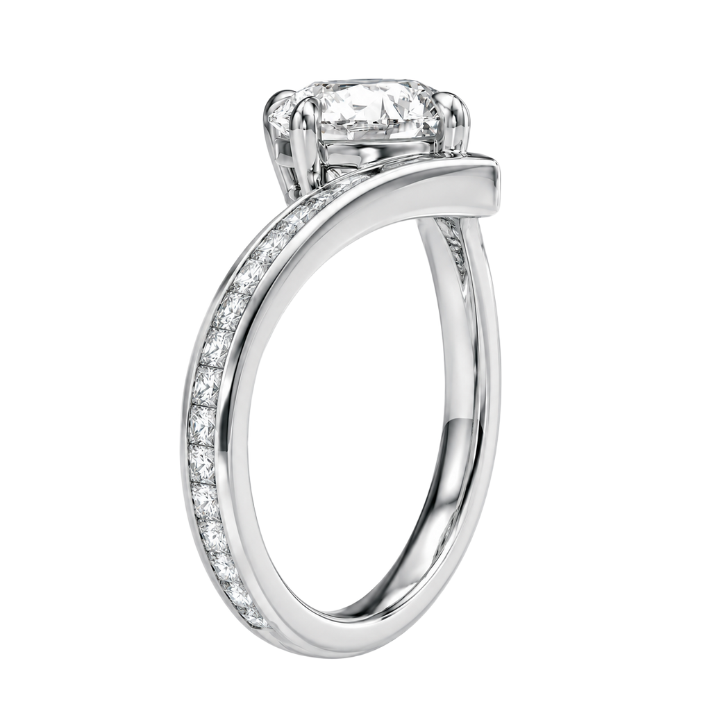 Blaire - Round - Platinum - Channel