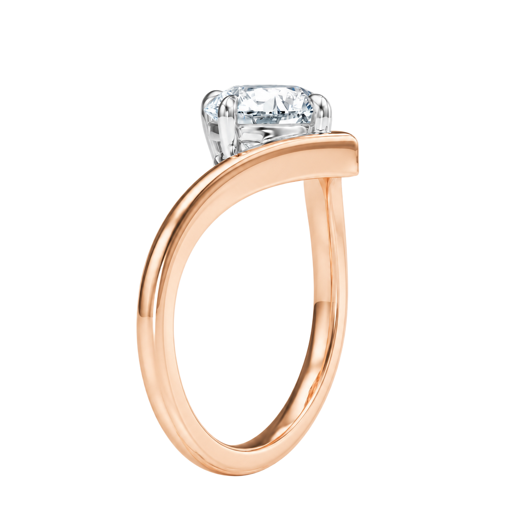Blaire - Round - Rose/White Tone - Plain