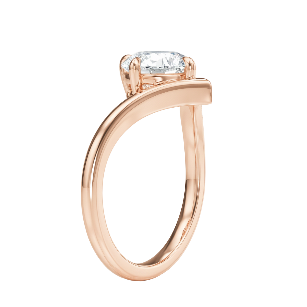 Blaire - Round - Rose Gold - Plain