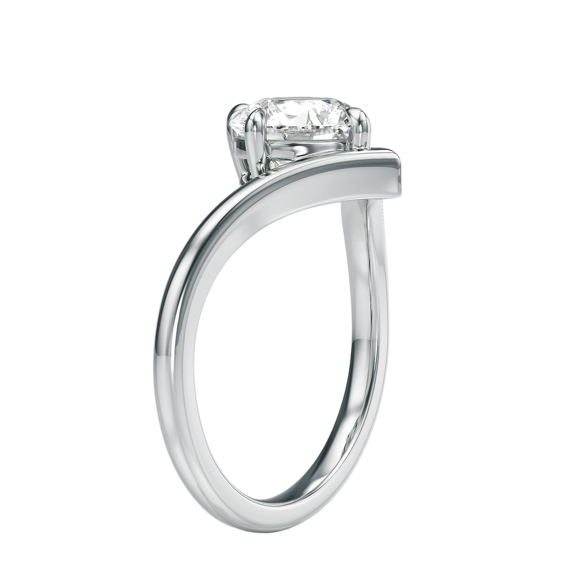 Blaire - Round - Platinum - Plain