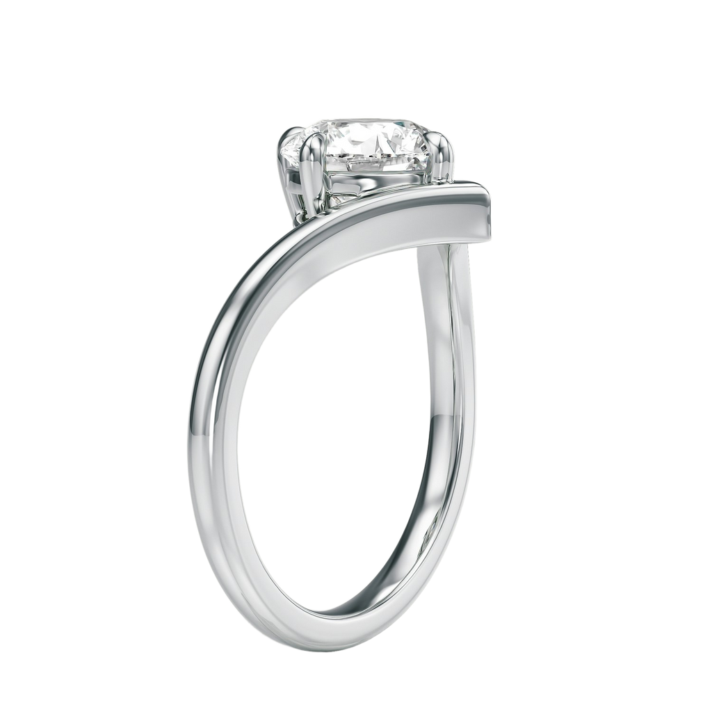 Blaire - Round - White Gold - Plain