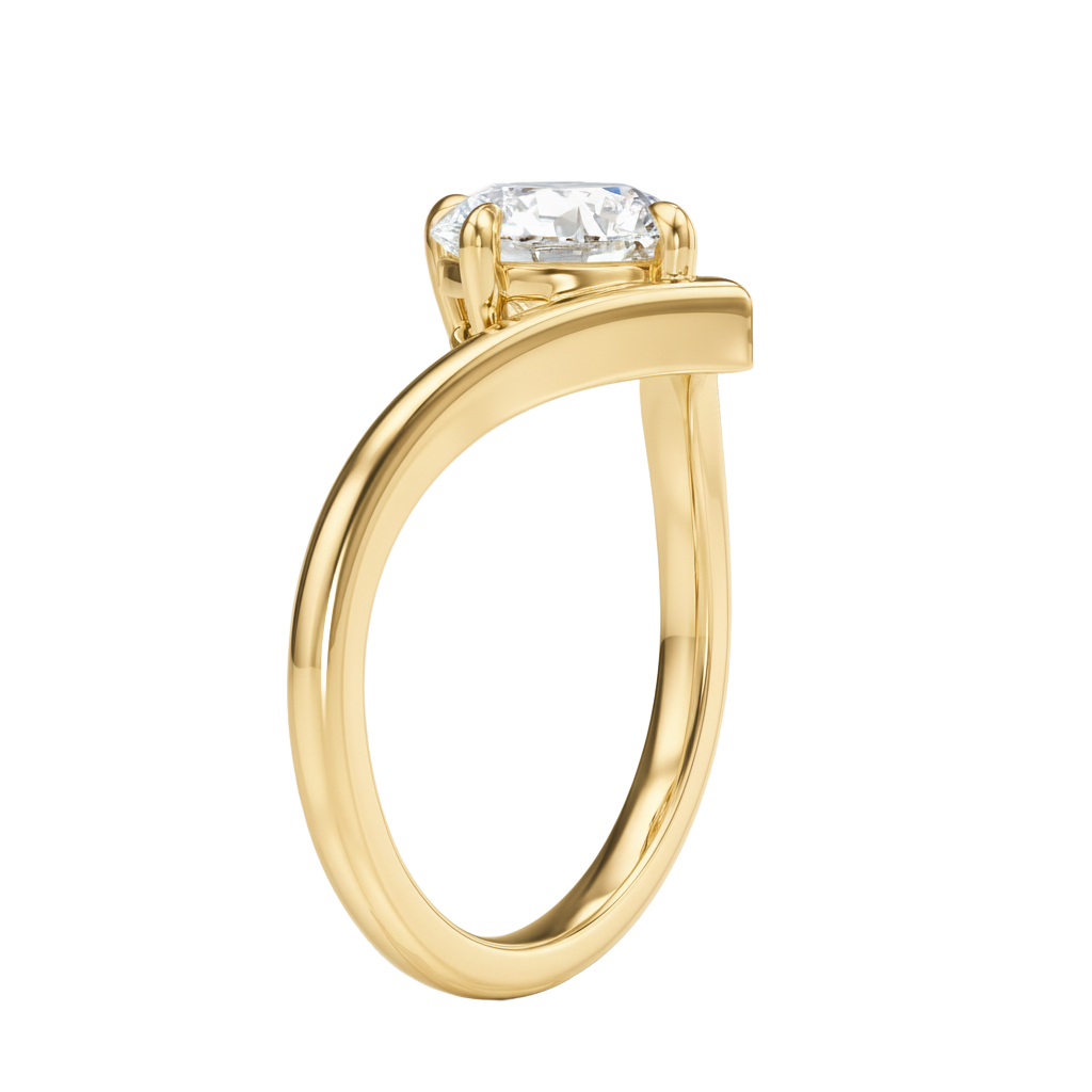 Blaire - Round - Yellow Gold - Plain