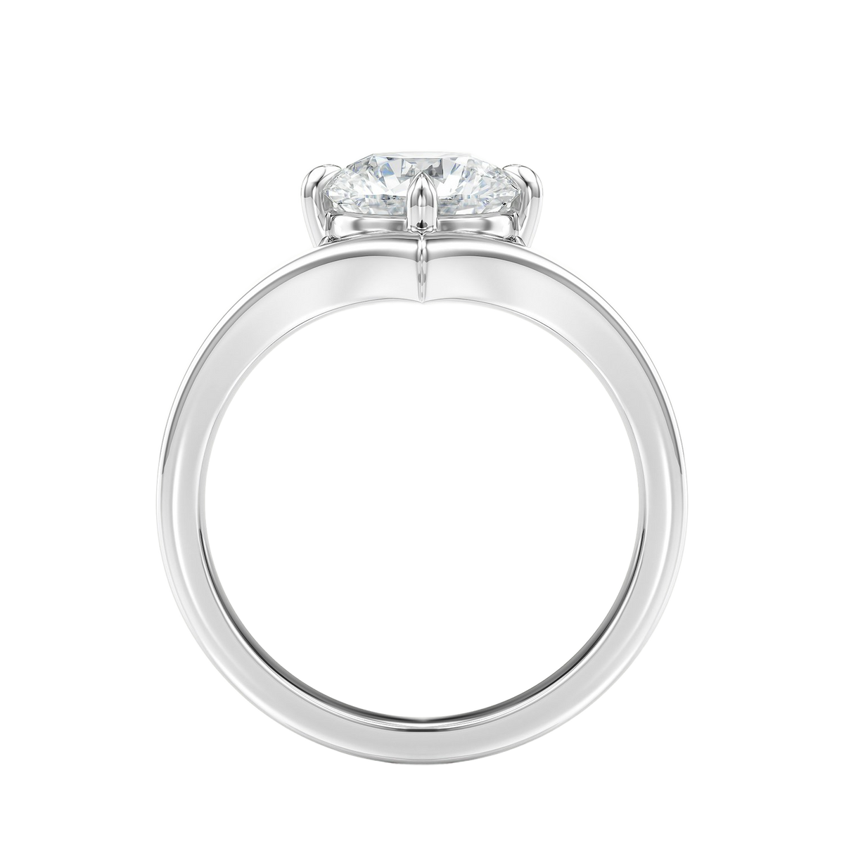 Blaire - Round - Platinum - Plain