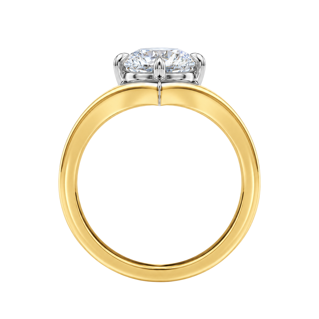 Blaire - Round - Yellow/White Tone - Plain