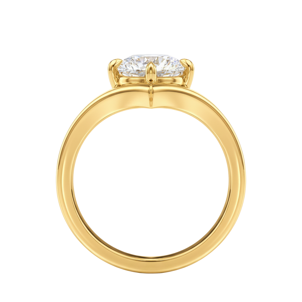 Blaire - Round - Yellow Gold - Plain