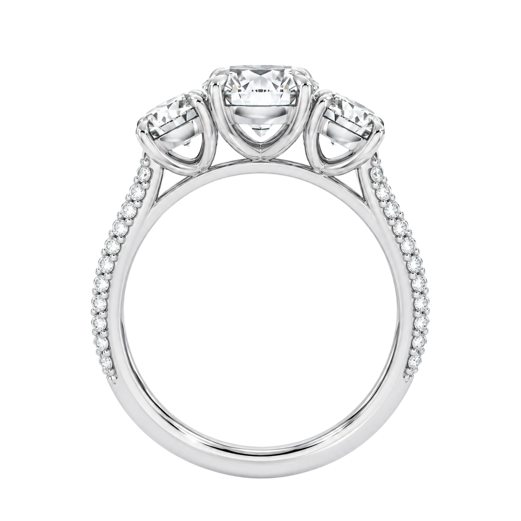 Elysium - Oval - White Gold - Pavé