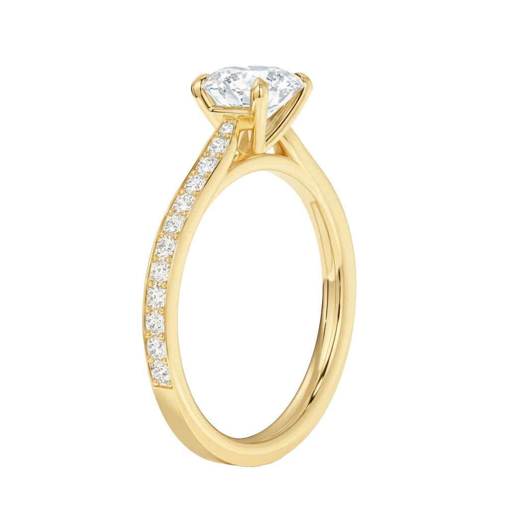 Talia - Radiant - Yellow Gold - Channel