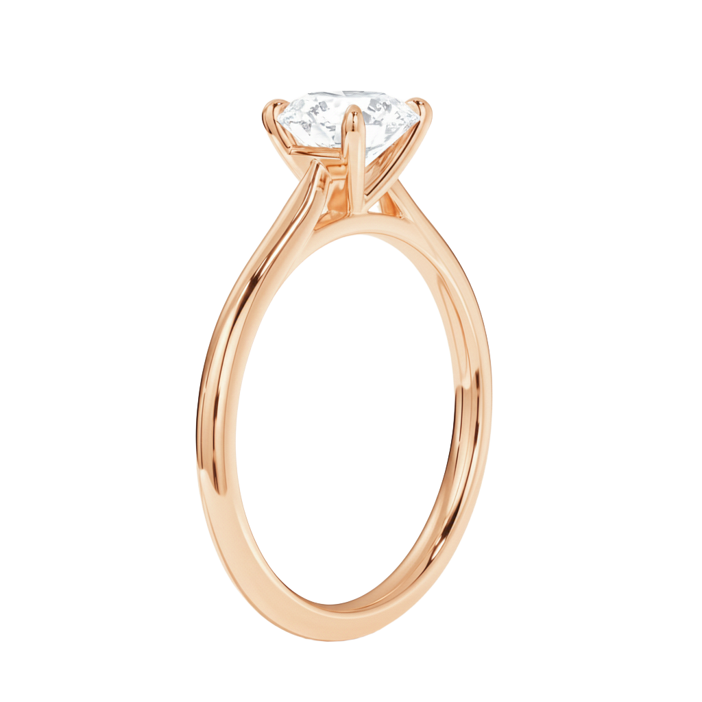 Talia - Emerald - Rose Gold - Plain