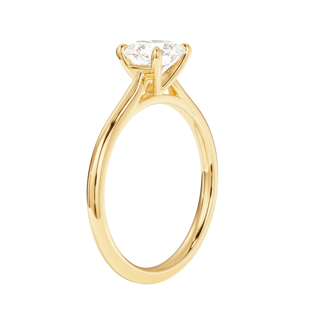 Talia - Emerald - Yellow Gold - Plain