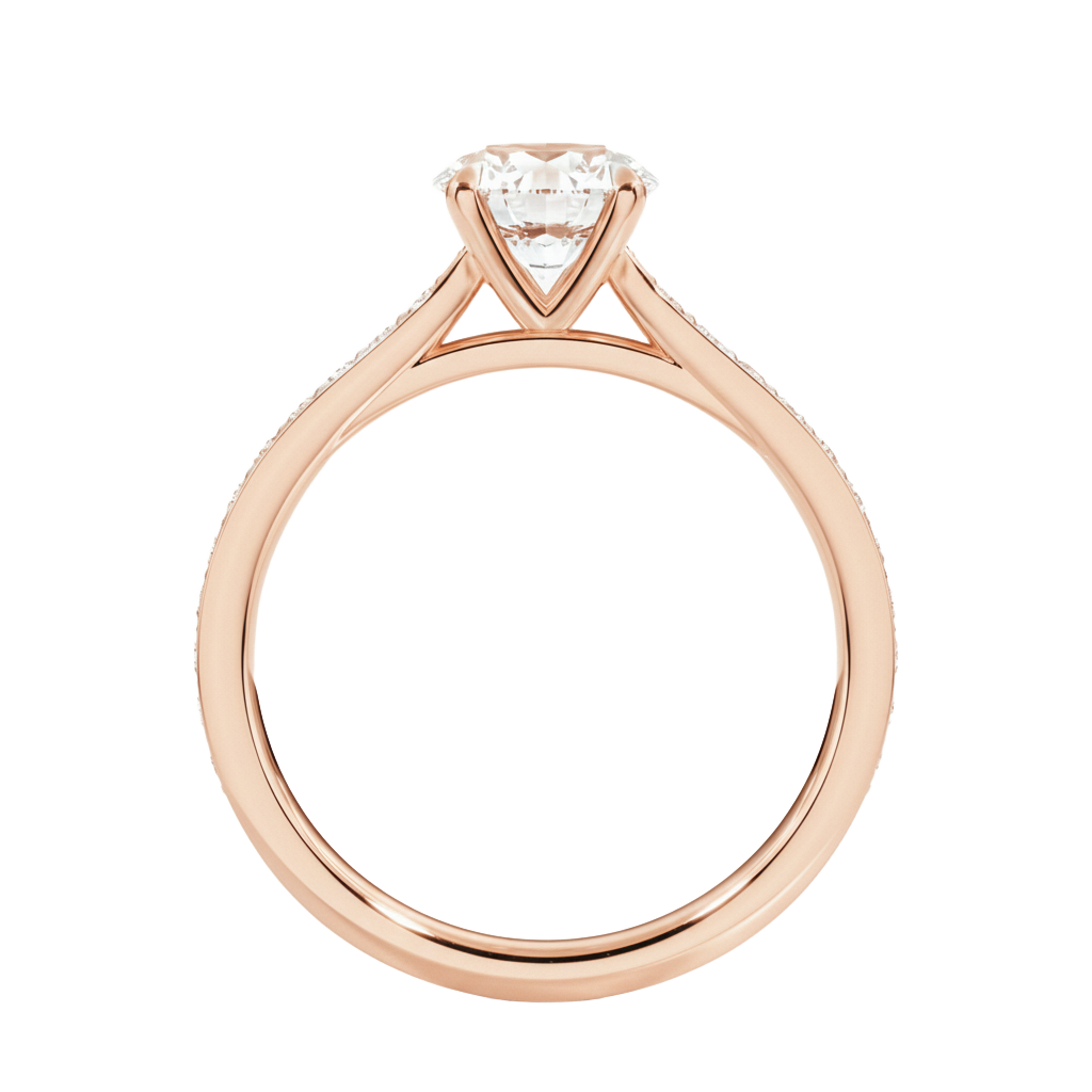 Talia - Heart - Rose Gold - Channel