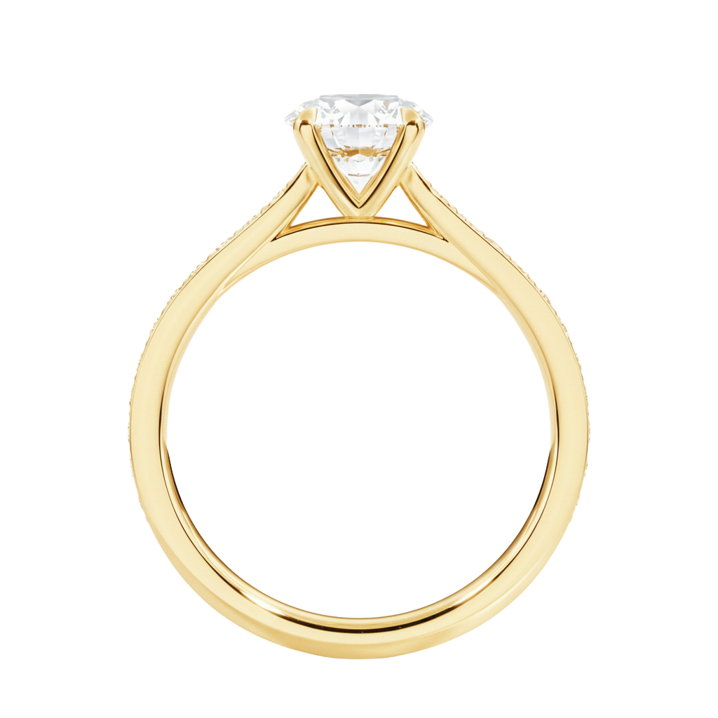 Talia - Princess - Yellow Gold - Channel