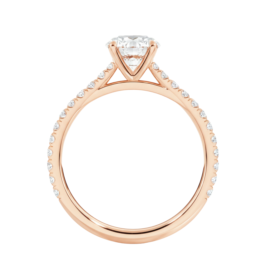 Talia - Marquise - Rose Gold - Pavé