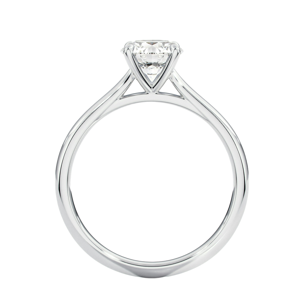 Talia - Asscher - White Gold - Plain