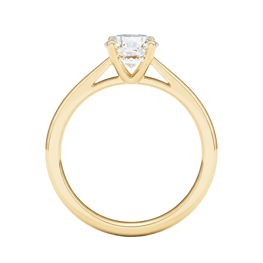 Wreath - Princess - Yellow Gold - Plain