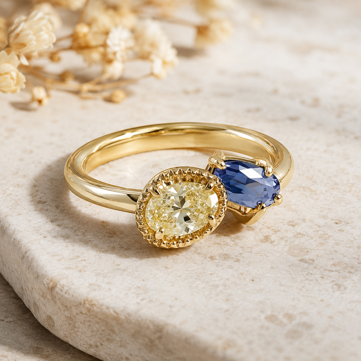 Sapphire Diamond Ring