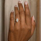 Adriatic Gold Marquise Ring
