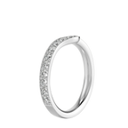 Wave - Round - White Gold - Pavé