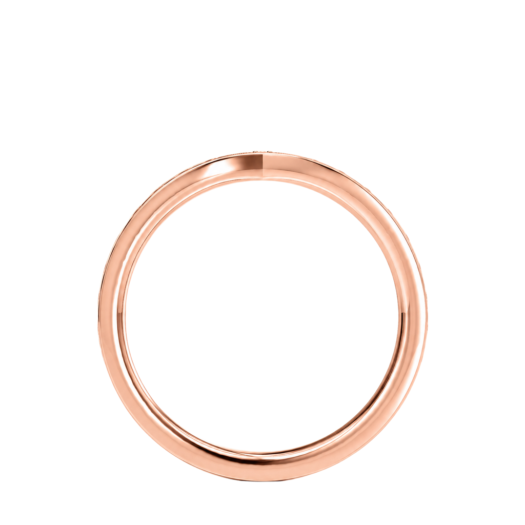 Intersect - Round - Rose Gold - Pavé