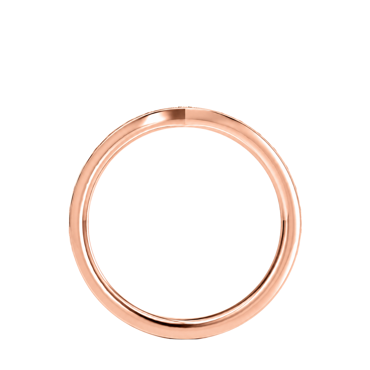 Intersect - Round - Rose Gold - Pavé
