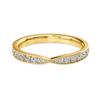 Intersect - Round - Yellow Gold - Pavé