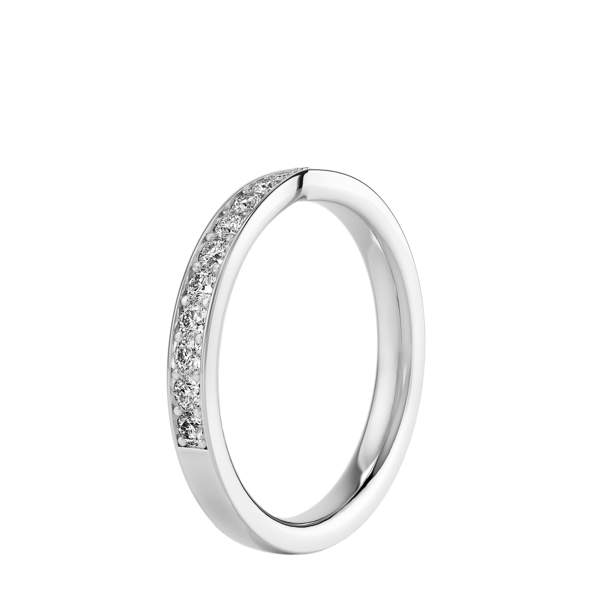 Intersect - Round - White Gold - Pavé