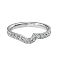 Wave - Round - White Gold - Pavé