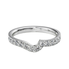 Wave - Round - White Gold - Pavé