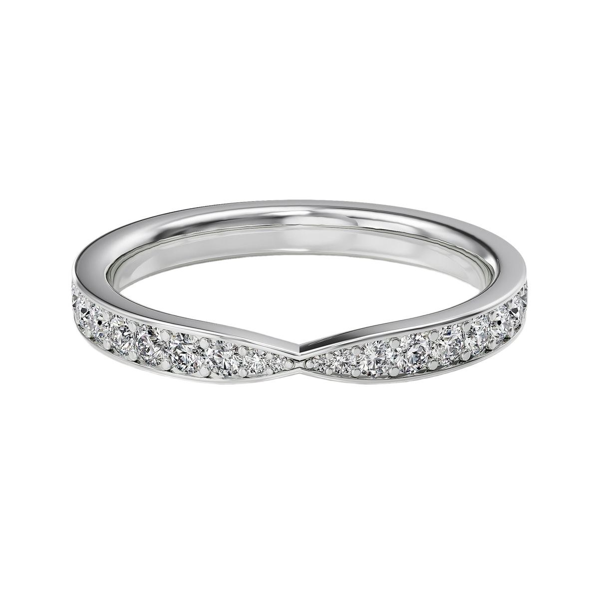 Intersect - Round - White Gold - Pavé