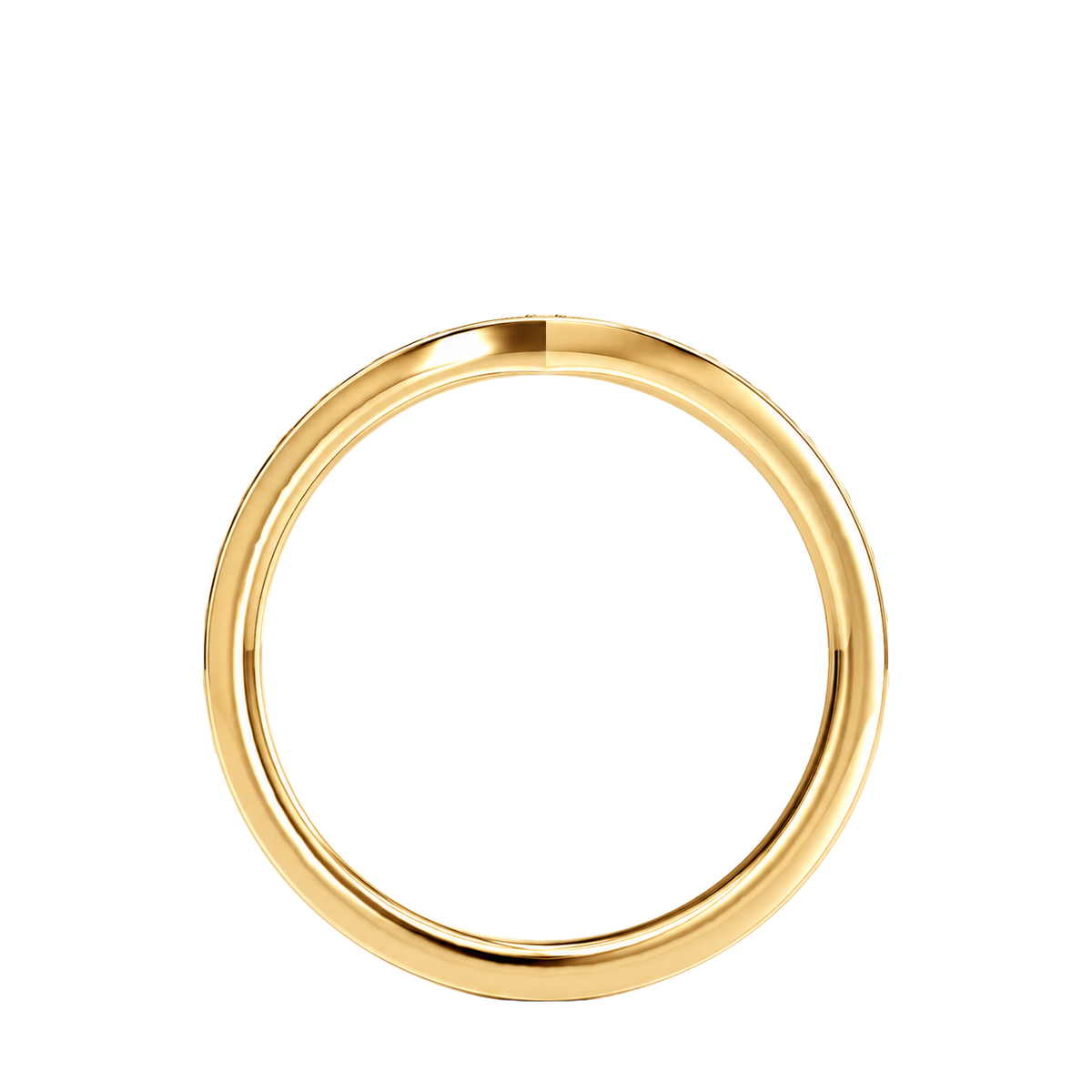 Intersect - Round - Yellow Gold - Pavé