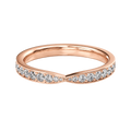 Intersect - Round - Rose Gold - Pavé