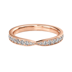Intersect - Round - Rose Gold - Pavé