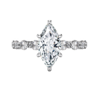 Oppulence - Marquise - White Gold - Pavé