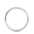 Thin Grooved - White Gold - Plain